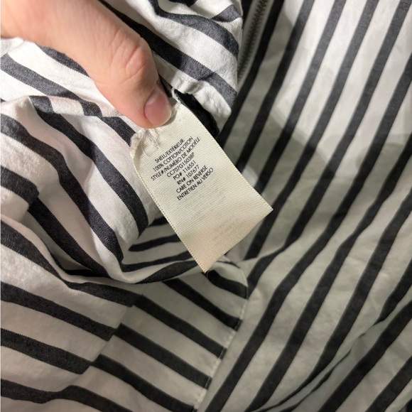 Alice + Olivia Bernice Striped Cotton Peplum Blouse Size XS - Picture 5 of 6